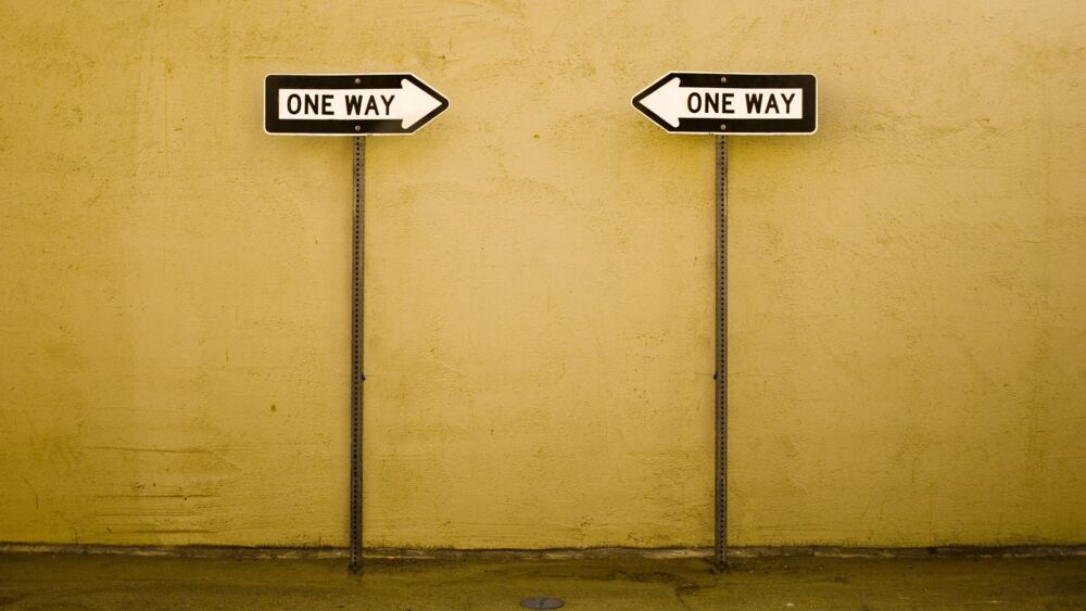 more than one right way signs